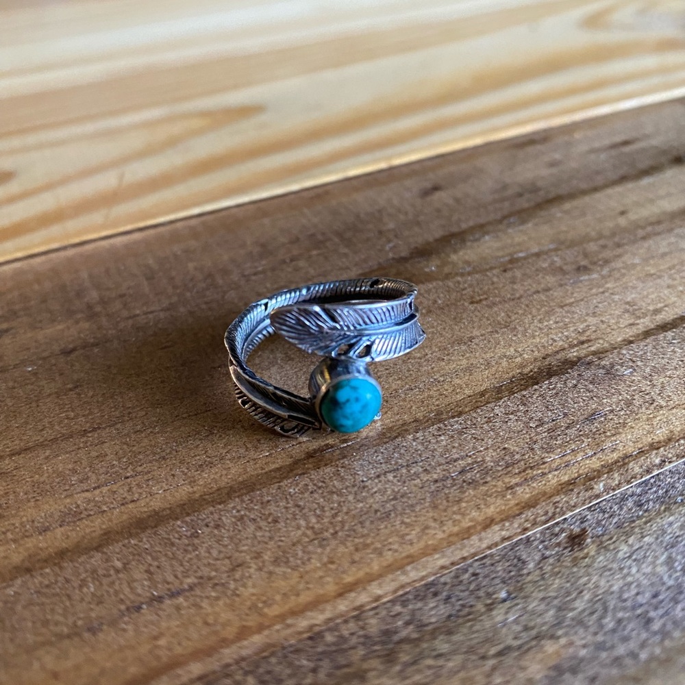 Turquoise feather ring - Picture 10 of 11